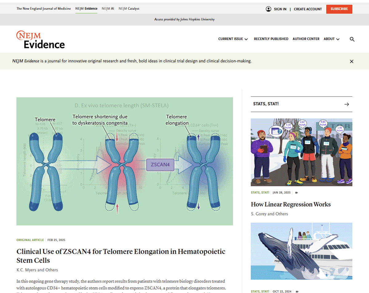 Decorative image screenshot of NEJM Evidence