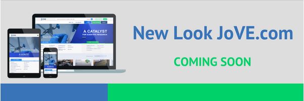 Coming soon, JoVE gets an new look to their site.